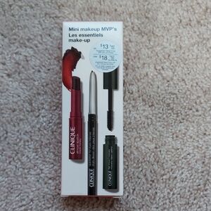 Clinique Mini Makeup MVP's Set - Bold Red and Sleek Black